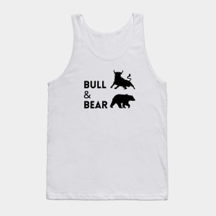 The Bull & The Bear Artwork 1 (Black) Tank Top